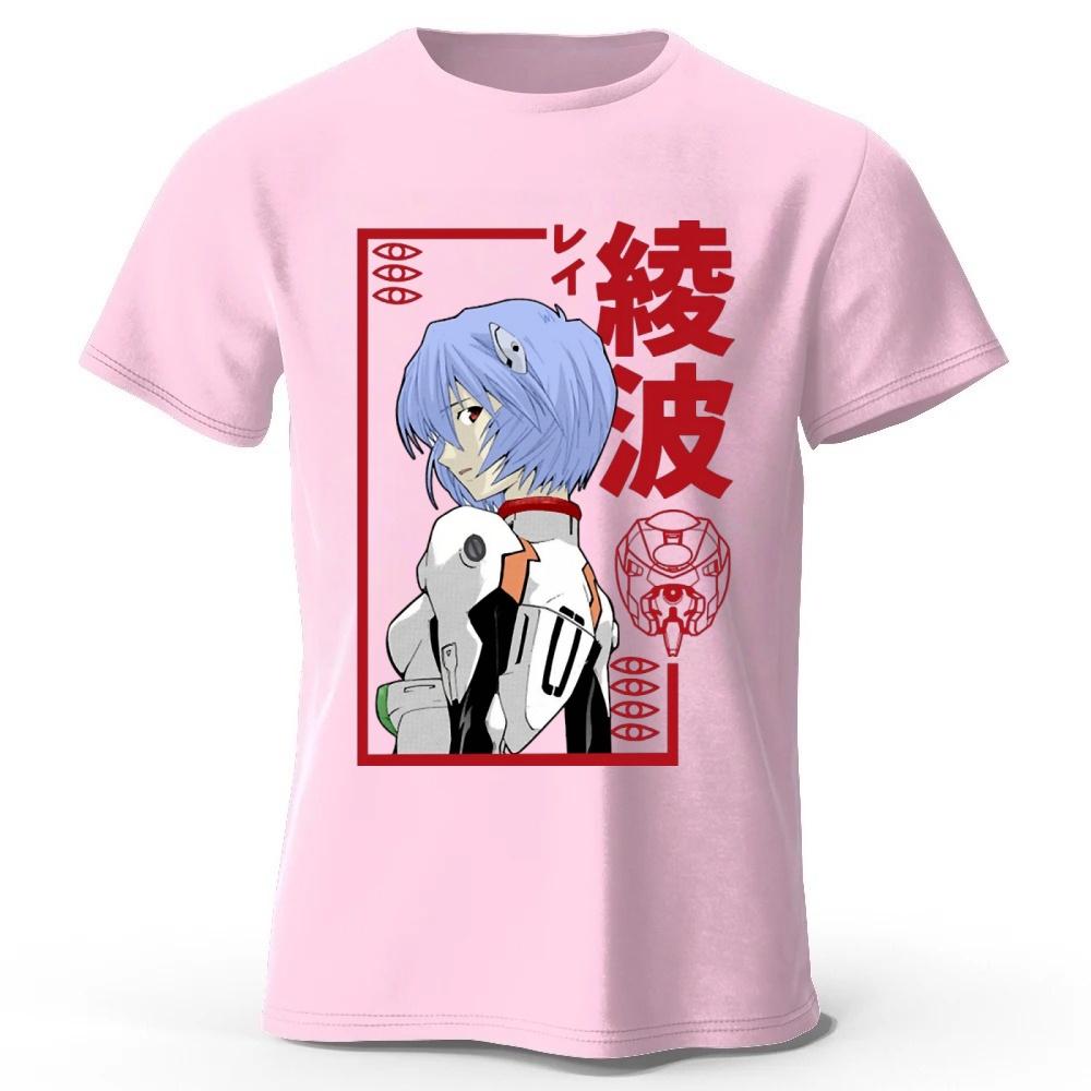 Anime Neon Genesis Evangelion Rei Memorial Edition Pure Cotton Short-Sleeve Men Women Casual Loose Comfortable Sports T-Shirt