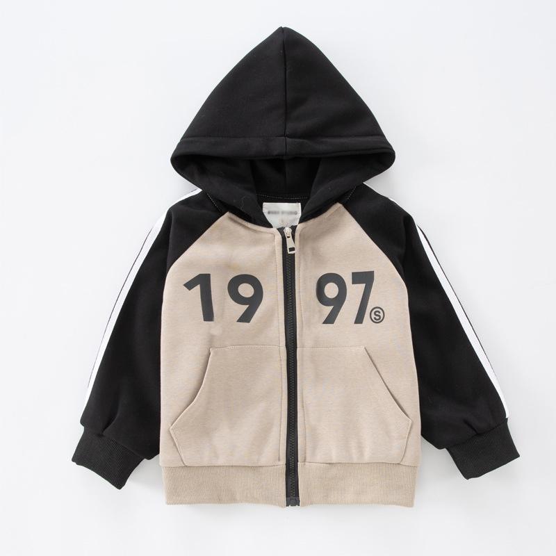 Girls' 2025 Autumn/Winter Hooded Sweater - Velvet Lined Top for Kids, Ideal for Spring and Fall.