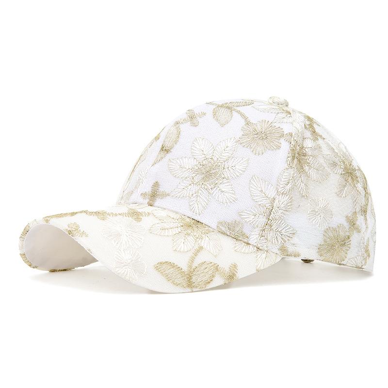Summer Women's Rhinestone Bow Cap Mesh Breathable Sun Protection Baseball Cap Outdoor Sun Hat