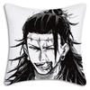 Hot Anime Jujutsu Kaisen Pillow Covers Cartoon Sofa Decorative Home Double-Sided Printing Short Plush Cute Cushion Cover