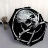 Skull and Crossbones Button Pin - Pirate Emblem BadgeUmbrella, Portable 3-Fold Umbrella for Men & Women,Christmas Gift ES267