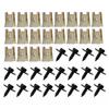 40Pcs Metal Car Screw Body Fender Bumper Retainer U Nut Clips Gasket Fastener US