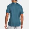 Under Armour Velocity Letter Logo Print Breathable Quick-Dry Crew Neck Pullover Short Sleeve T-Shirt Men Tops Dark-Blue 1377142-414
