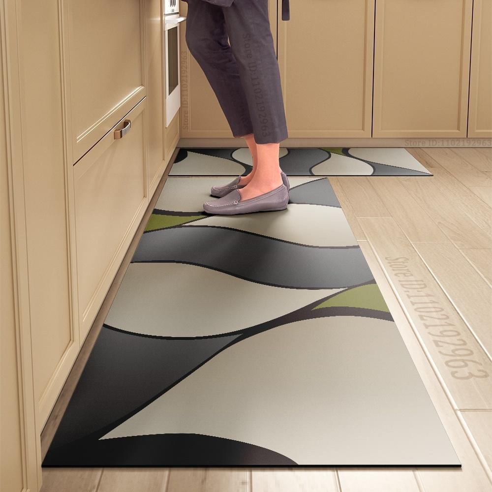 Kitchen Rug Durable Home Entrance Doormat High-end Kitchen Mats for Floor Waterproof House Hold Washable Non-slip Large Carpet