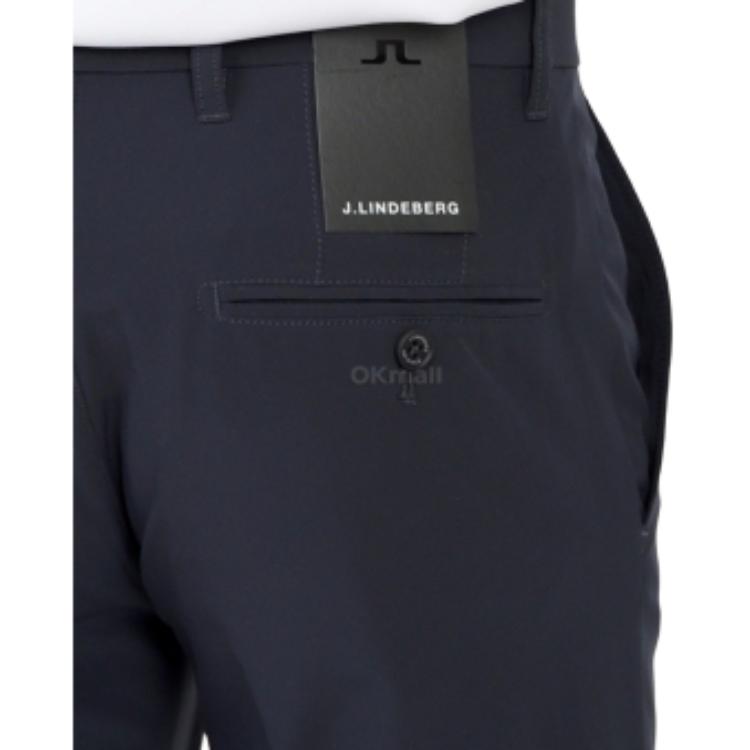J.LINDEBERG Solid Color Zipper Pocket Casual Pants Men Pants Navy-Blue GMPA10337-6855