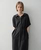 Ia Mallow Linen Shirt Dress (Charcoal)