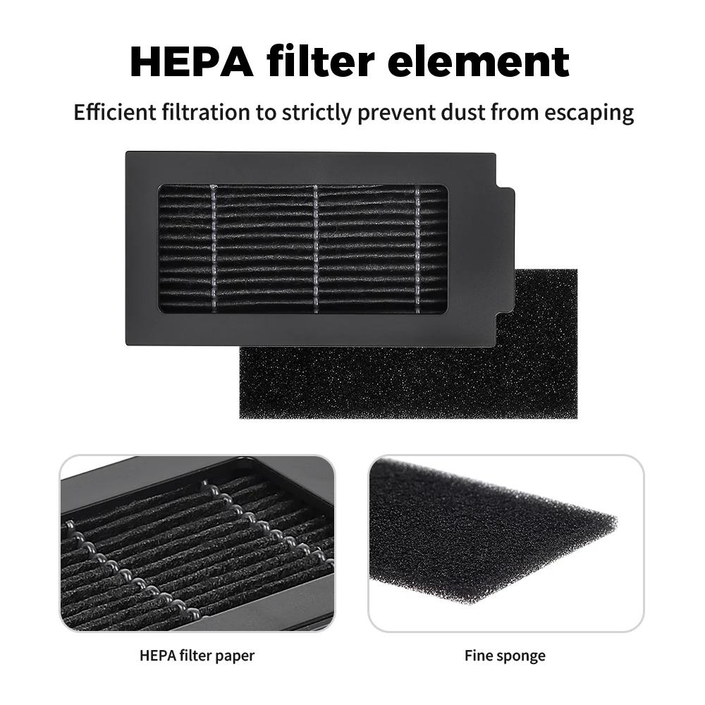 For ECOVACS T50 PRO OMNI / T50 OMNI /T50 OMNI GEN 2 /T50 Pro OMNI GEN 2 Robot Vacuum Parts Main Side Brushes Mop Cloths HEPA Filters Dust Bags