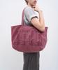 Afterpray Sage Artwork Tote Bag Burgundy
