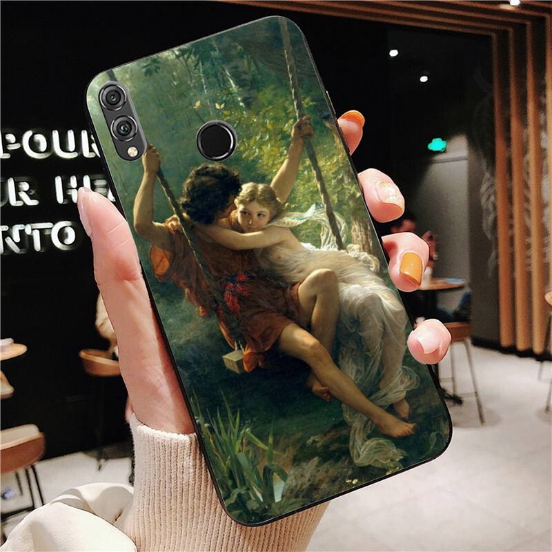 Renaissance art Painting Phone Case For Huawei Honor 7A 7C 8 8x 9 10 20lite Fundas Coque for Honor 10i 20i Capa