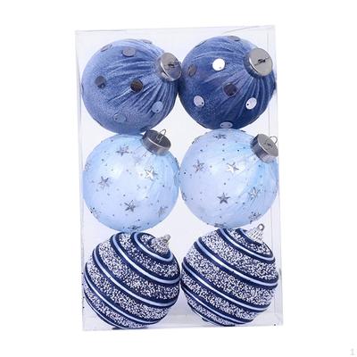 6 Pieces Christmas Ball Ornaments Party Supply Xmas Tree Decorations for Indoor