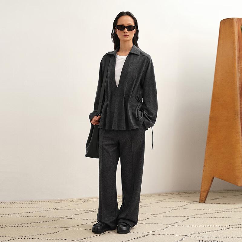 Less Women's Straight-Leg Wool Blend Trousers