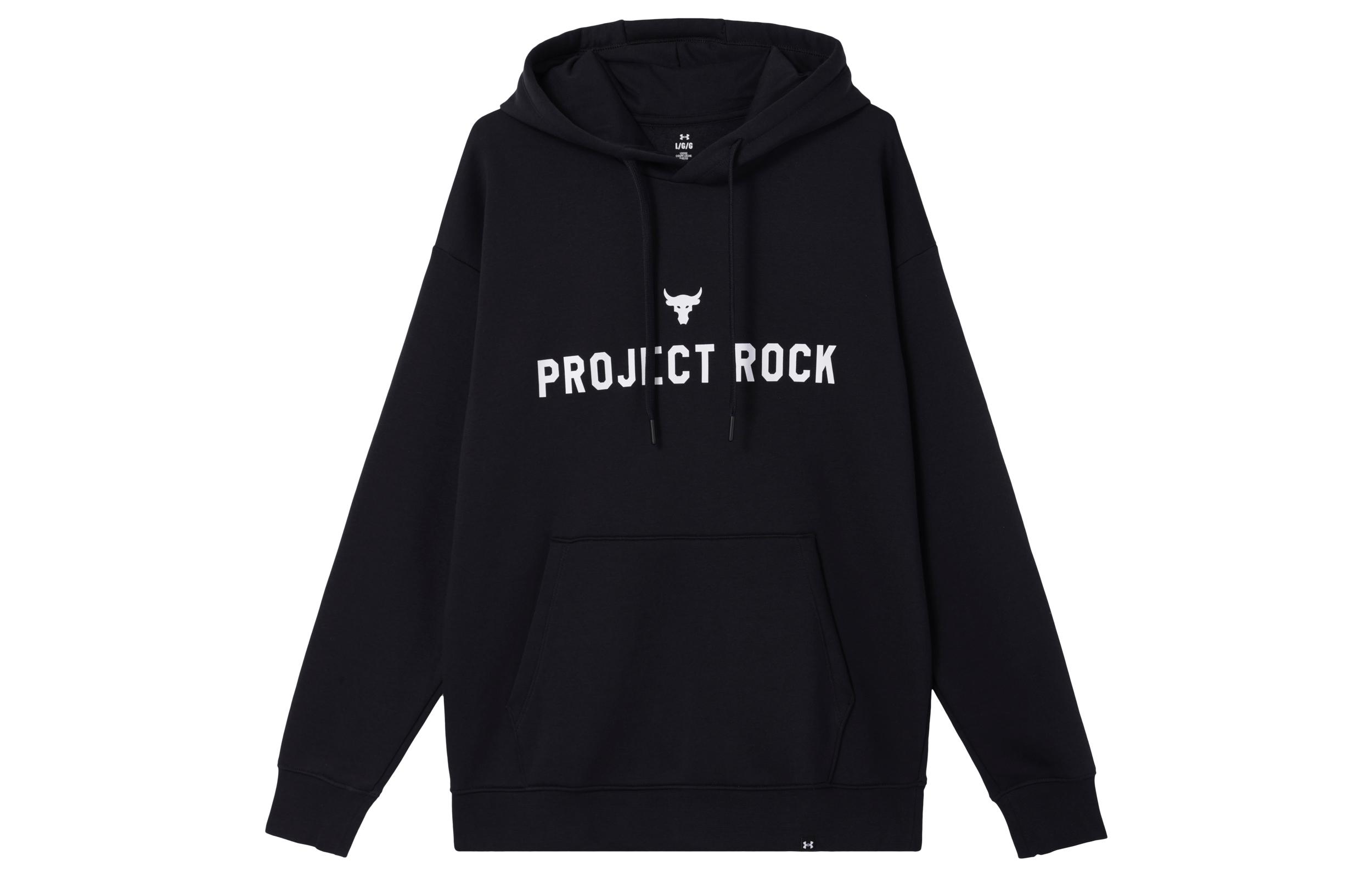 Under Armour Johnson Project Rock Sweatshirt Men s Black 1386882-001 M