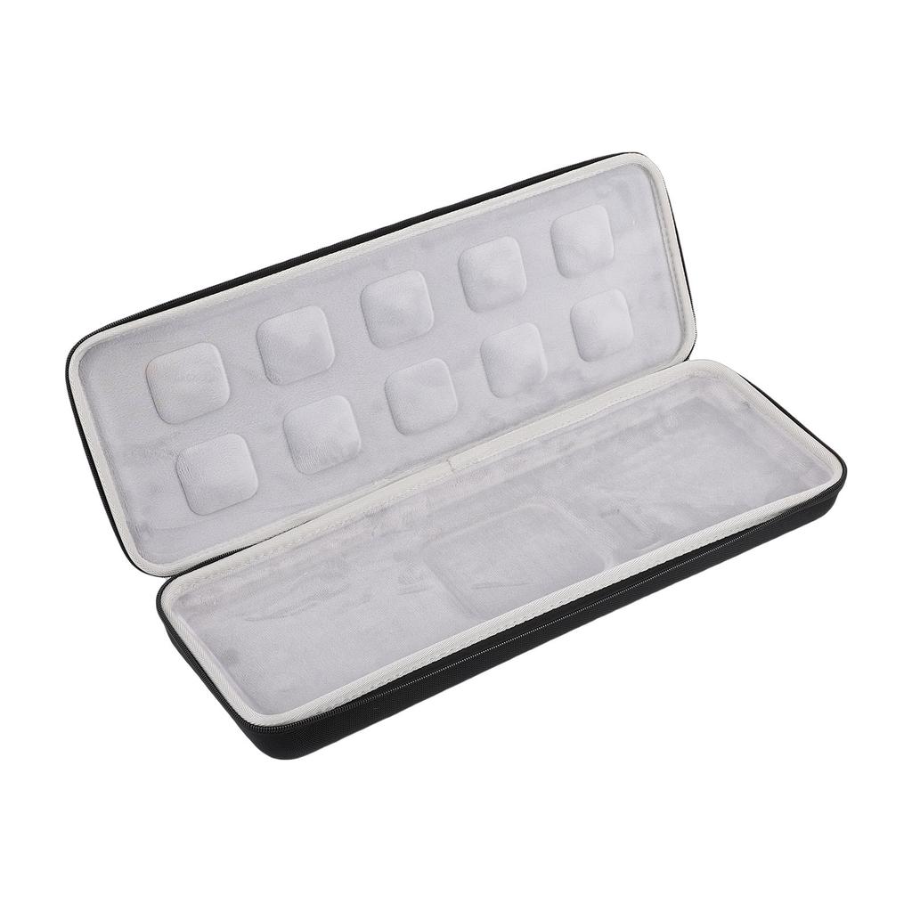 Keyboard Hard Carrying Case EVA Shockproof Water Proof Keyboard Storage Bag Protective Case for Outdoor Travel Black