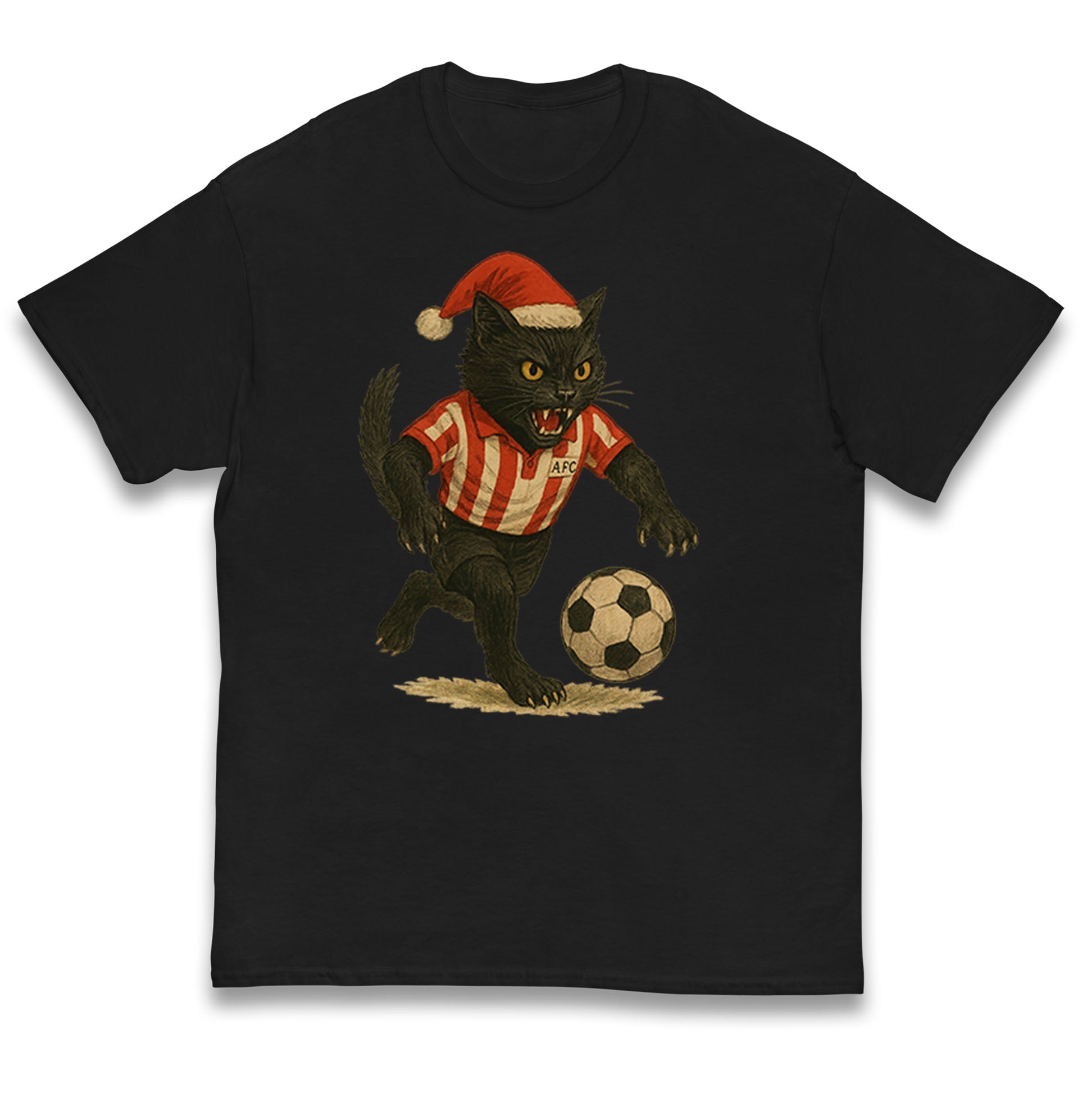 Sunderland Black Cat Football Christmas Kids T Shirt 160