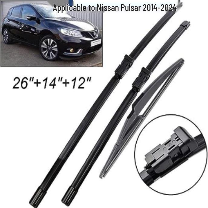 

Nissan Pulsar C13 (2014-2024) Front & Rear Wiper Blades Front Pair Wiper