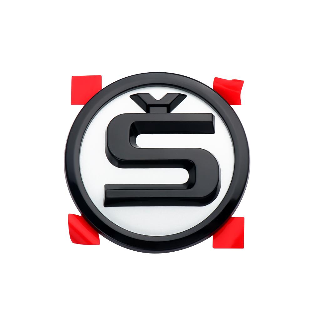AGTQ2 1pcs 8/9/10cm Car Emblem Badge Hood Front Rear Trunk Logo For Skoda Fabia Yeti Rapid Kodiaq Mk3 A4 A6 A7 Kamiq Vrs Karoq