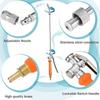 Extendable Watering Rod Features Brasses Hose Connectors Rotatable Head for Outdoor Plant Vehicle Washing