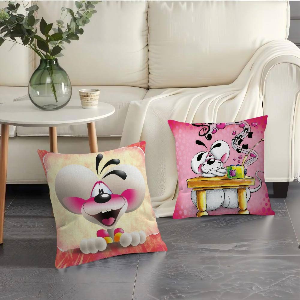 Cartoon D-Diddl Love Cute Kawaii Pillow Anime Pillow Sofa Bed Head Pillow Cover Cushion Cover Fashion