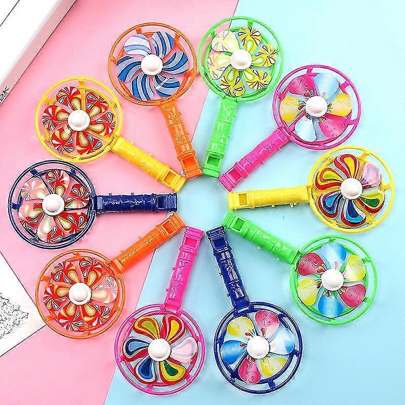 12pcs Children's Toys Classic Plastic Whistle Windmill Festival Birthday Party Gifts Pinata Presents Toys Kids Party Fillers