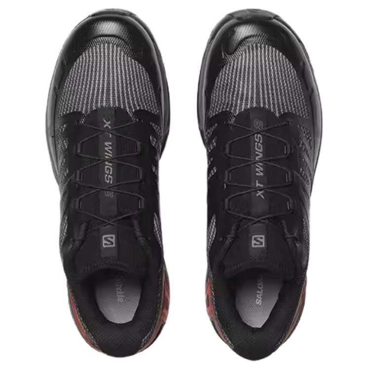 SALOMON Xt-Wings 2 Mesh Synthetikleder Tpu Bequem Retro Niedrig geschnittene Lifestyle-Schuhe Unisex Sneaker Schwarz L47438100