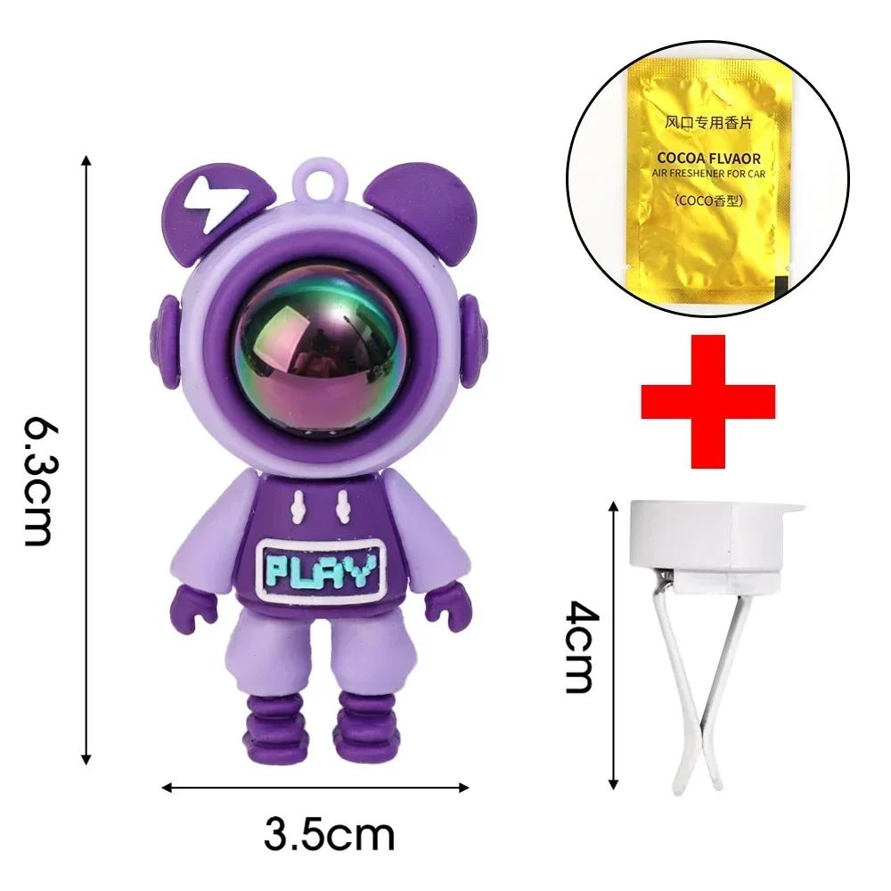 NEW Car Air Outlet Perfume Clips Cartoon Astronaut Air-Conditioning Outlets Aromatherapy Clip Interior Accessories Air-Freshener