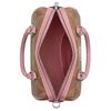 COACH RowanSATCHEL Signature Coated Canvas Crossbody Handbag Medium Women's Pink Brown CCD76-SVYGG