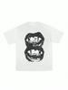 Lippenprint Grafik Unisex Baumwolle Basic T-Shirt Y2k Punk Sommer Mode Marke Rundhals Kurzarm Oberteile Vintage Lässig T-Shirt 3XL