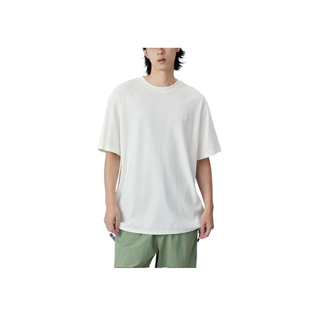 Kappa Sports Lifestyle Series Pure Cotton Breathable Short Sleeve T-Shirt Men Tops White KPCGCTD01