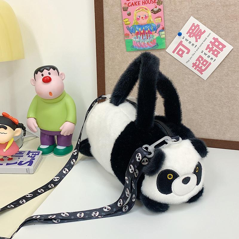 

Capybara Crossbody Bag Cotton Cartoon Animal Bucket Bag Plush Bag Girl