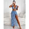 Women S Three Piece Printed Bikini Set Sexy European American Style