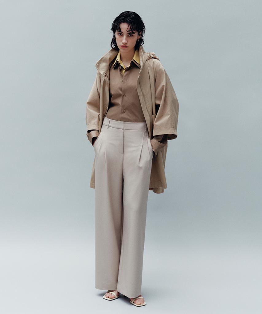 Boleugosesia 26Ss Double-Pleated Wide Pants Butter Beige