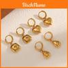 Geometric Zircon Stainless Steel Drop Earrings For Women With Diamond Accents
