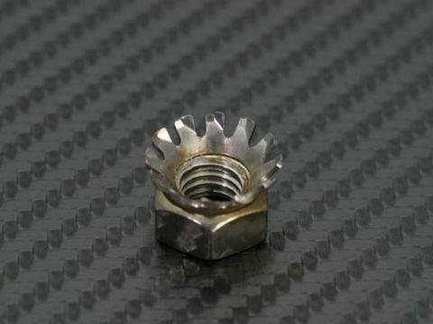 ADIO Static Elimination Nut M8 P1.25 Pack of 1 серебряный