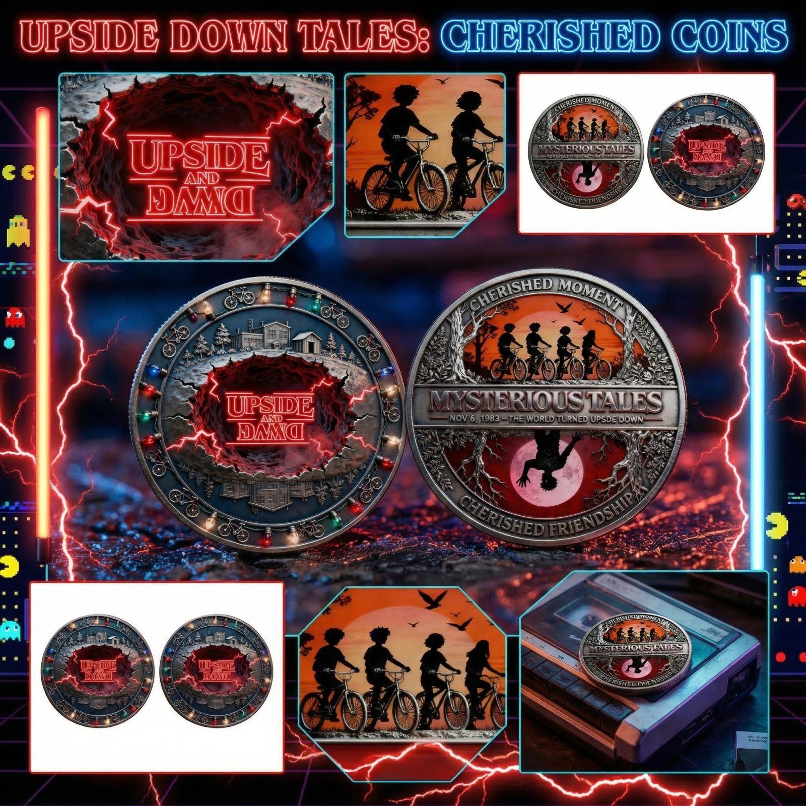

Surrounding Metal Flat Printed Commemorative Coin one size
