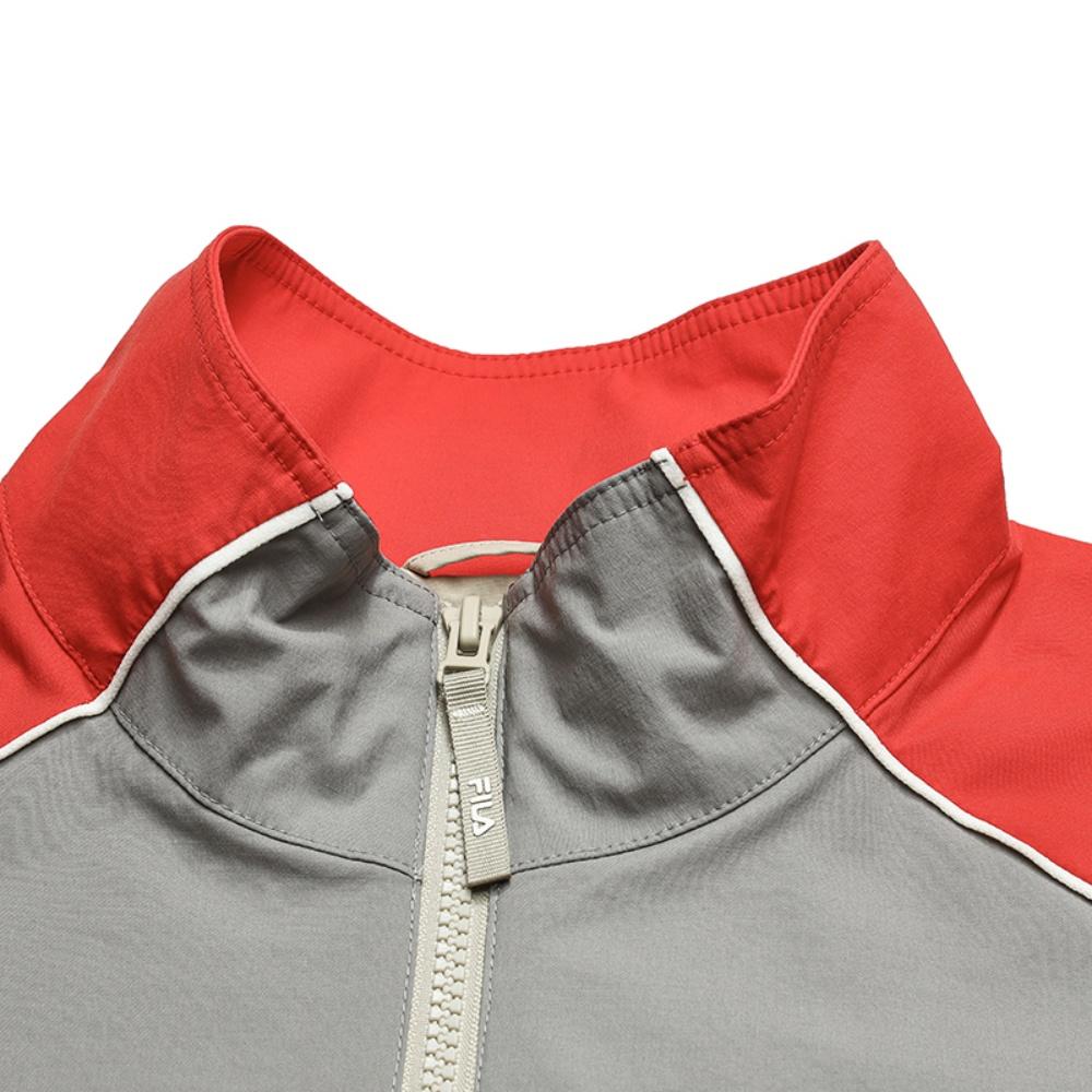 Fila Original Fashion Trend Sports Casual Soft Comfortable Color Block Woven Jacket Women Jackets Pink F11W549703FLK