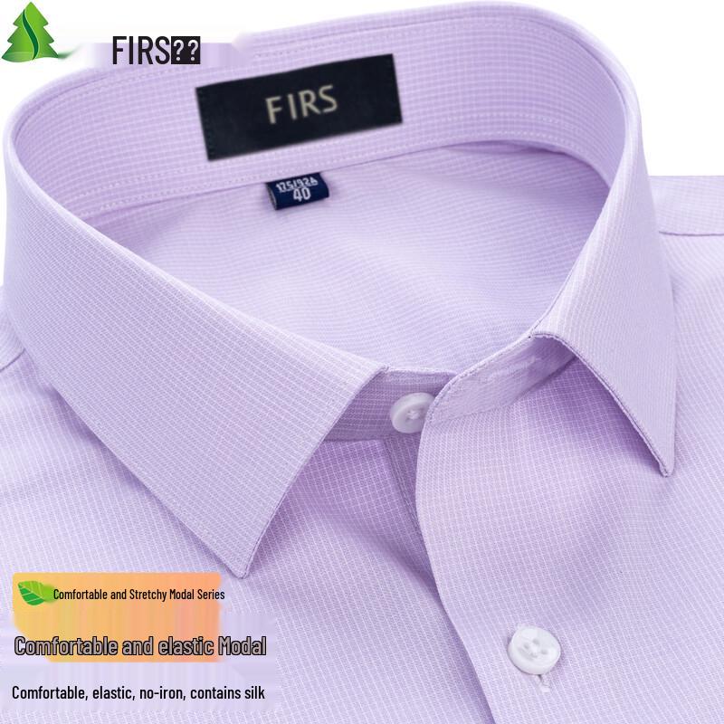 

FIRS Men s Modal Blend Short-Sleeve Non-Iron Shirt