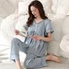 Pajamas women's summer Modal cotton and silk short-sleeved trousers thin summer 1011 new large-size loungewear set