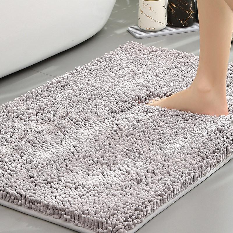 Chenille Water-Absorbent Anti-Slip Bathroom Entrance Mat