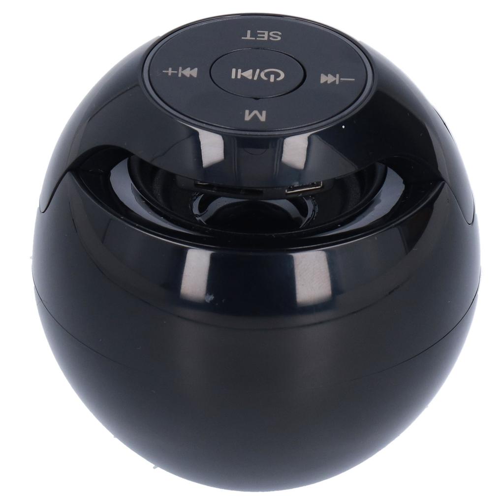 Multifunctional Bluetooth 5.0 Alarm Clock Speaker Rechargeable Ball Shape Portable Wireless Speaker with Clock for