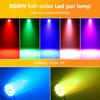 U`King 4pcs 200W Aluminum Alloy Par Lights DMX 512 Sound Activated 18X10W RGBW 4in1 LED Par Stage Lights With Flight Case