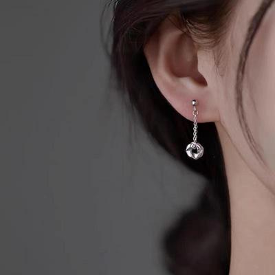 925 Sterling Silver Mobius Ring Earrings for Women - 2023 Light Luxury Niche Design, Hot Selling Autumn Jewelry