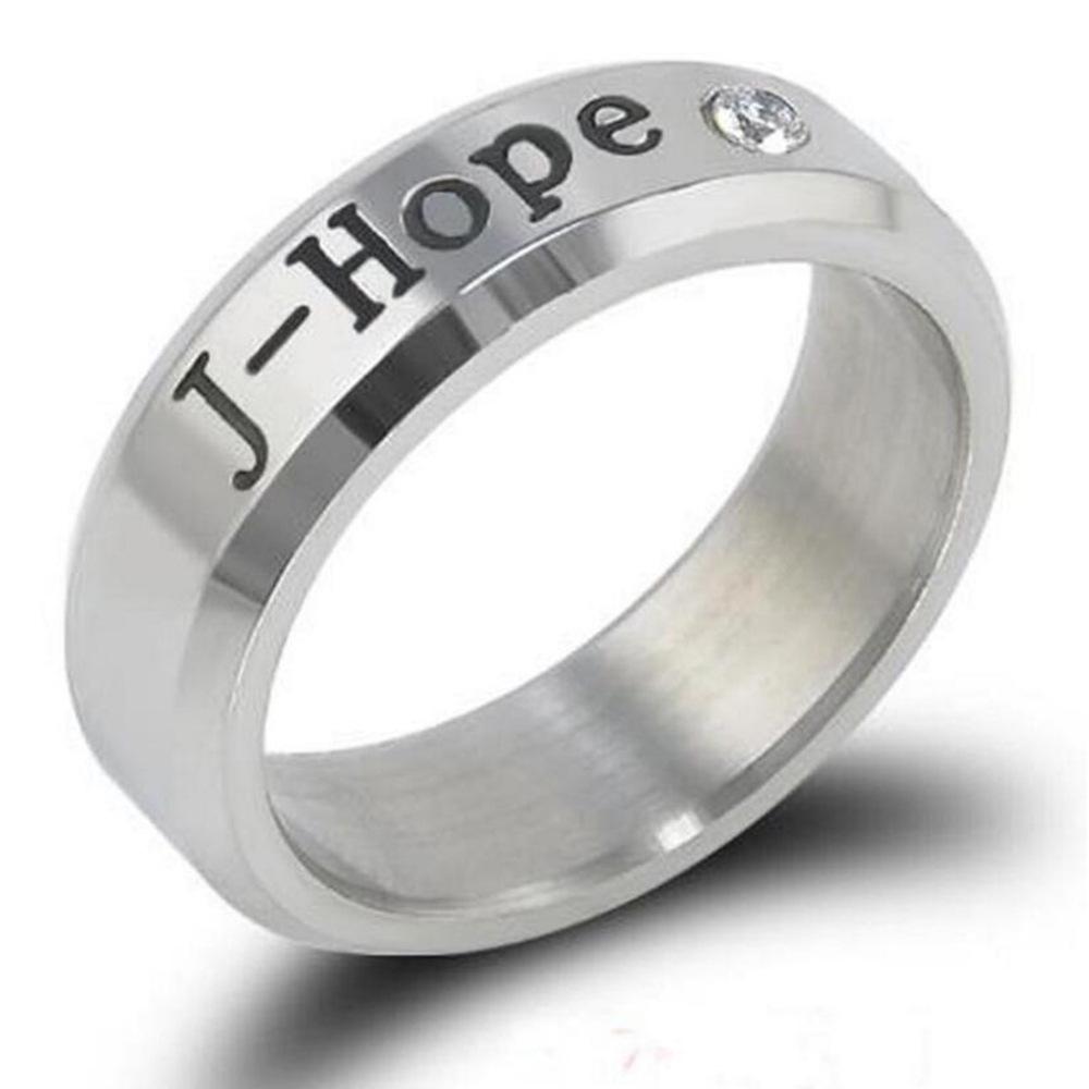 Korean Style BTS Engraved Stainless Steel Dual-Use Ring Necklace for Women