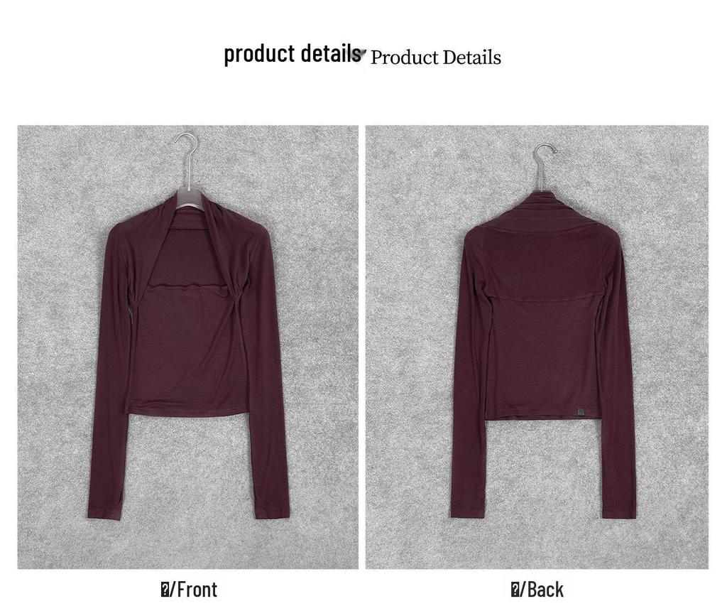 Original Lyocell Merino Wool Two-Piece Knitted Base Layer Top for Autumn/Winter