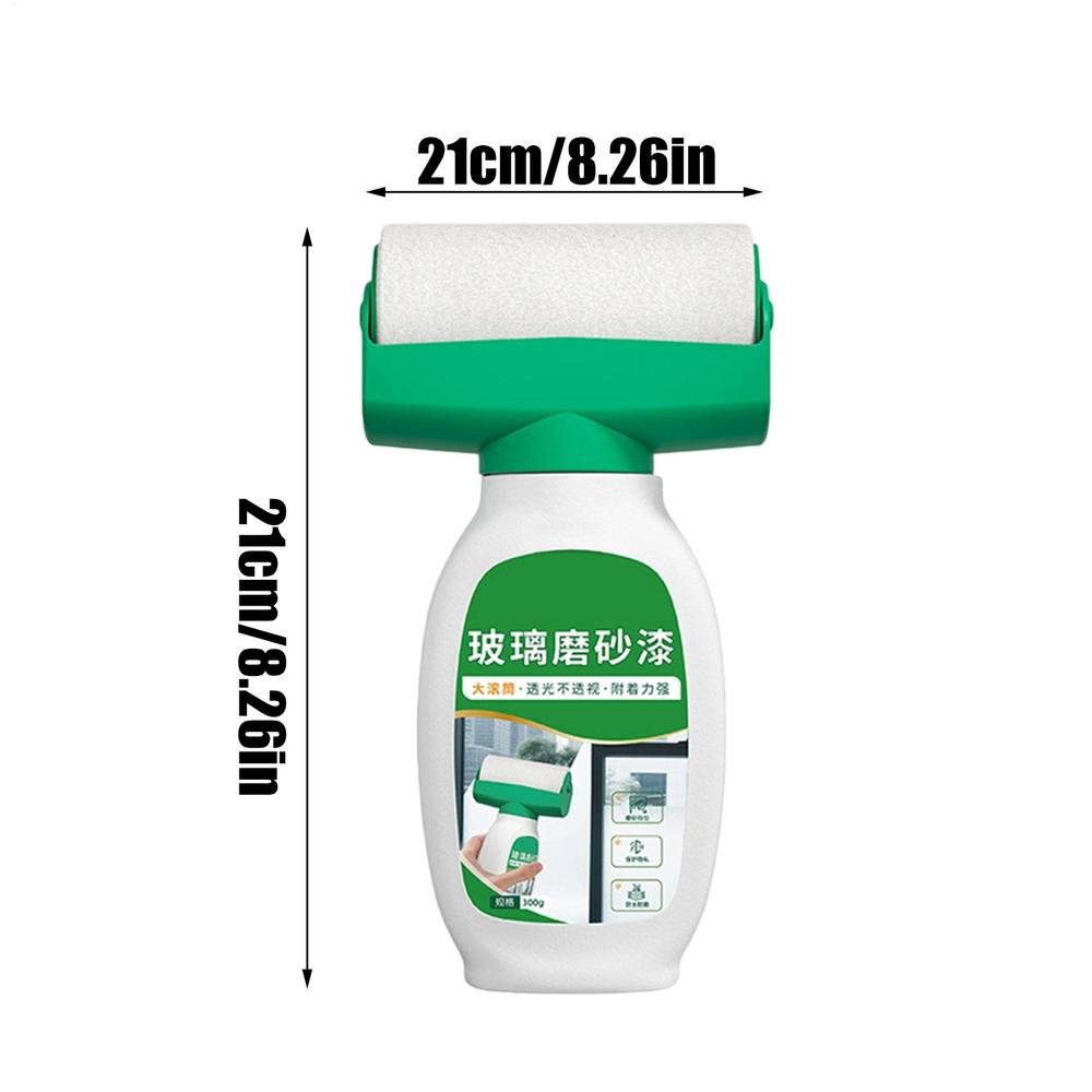 

Roller Applied Frosted Glass Paint for Windows Brushed Privacy Coating Waterproof UV Resistant Peelable for Bathroom Shower