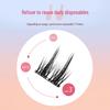 BQI Sunflower Self-Adhesive False Eyelashes: Glue-Free, Easy-Remove, Three-Step Application, Perfect for Beginners.