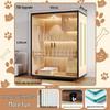 Wooden Indoor Cat Villa: Multi-Functional Pet Cabinet Shelter and Bed