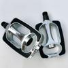Retro Aluminum Alloy Bicycle Pedals Safety Non-Slip Bike Pedals Durable Reflective Strips Road Bike Pedals Outdoor Sports