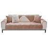 New Leaf Velvet Sofa Pute Vinter Plysj Sofa Pute Pastoral Style Sklisikkert Sofatrekk Ryggstøtte Håndkle Sofatrekk