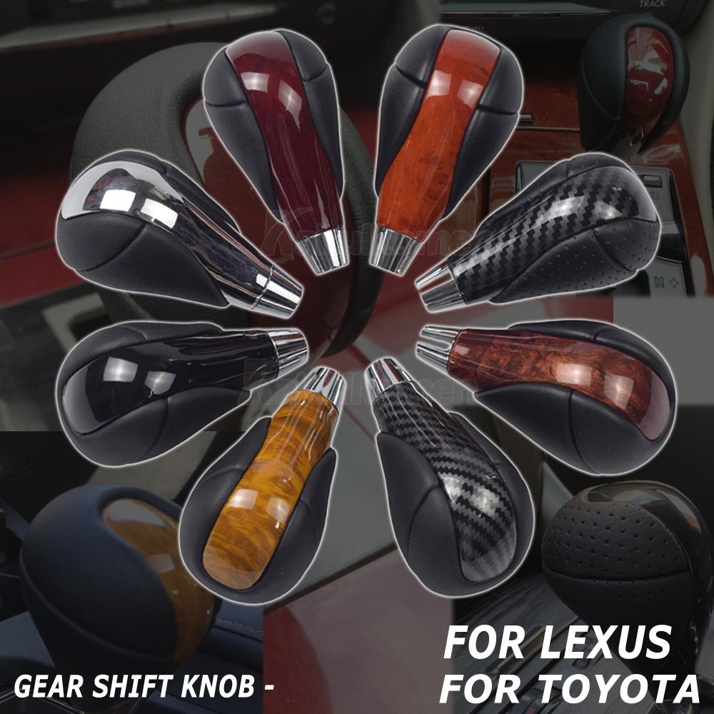 ABS Carbon Fiber Gear Shift Knob for Most Toyota Lexus Crown Camry Hiace IS350 GS430 RX350 IS250 ES350 RX450H