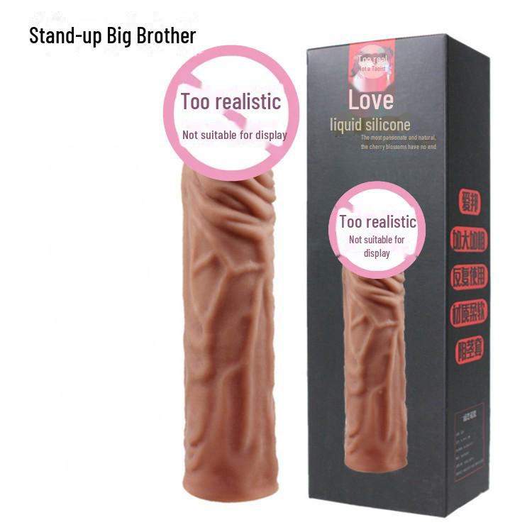 Liquid Silicone Wolf Tooth Set: Wearable Simulation Crystal Penis Toy for Men and Women